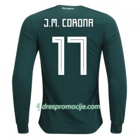 Meksiko Dres J.M.Corona 17 Domaći Svjetsko prvenstvo 2018 Dugim Rukavima